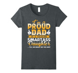 Dad Shirt Proud Dad From Daughter Funny Gift Tees