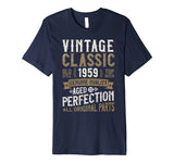 60 years Birthday T-Shirt 1959 Funny Aged Distressed Tshirt