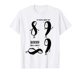 9 is bigger than 8 but not INFINITY Funny Math Shirt Funny T