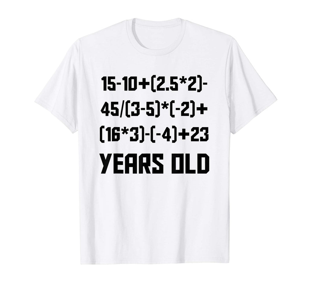 40 Years Old Algebra Equation Funny 40th Birthday Math Shirt