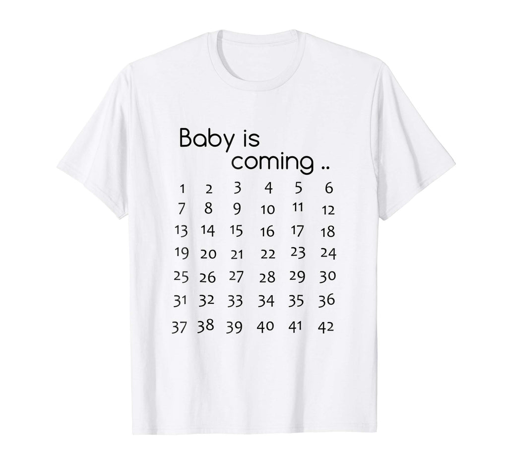Baby Is Coming Pregnancy Announcement TShirt Pregnant Funny