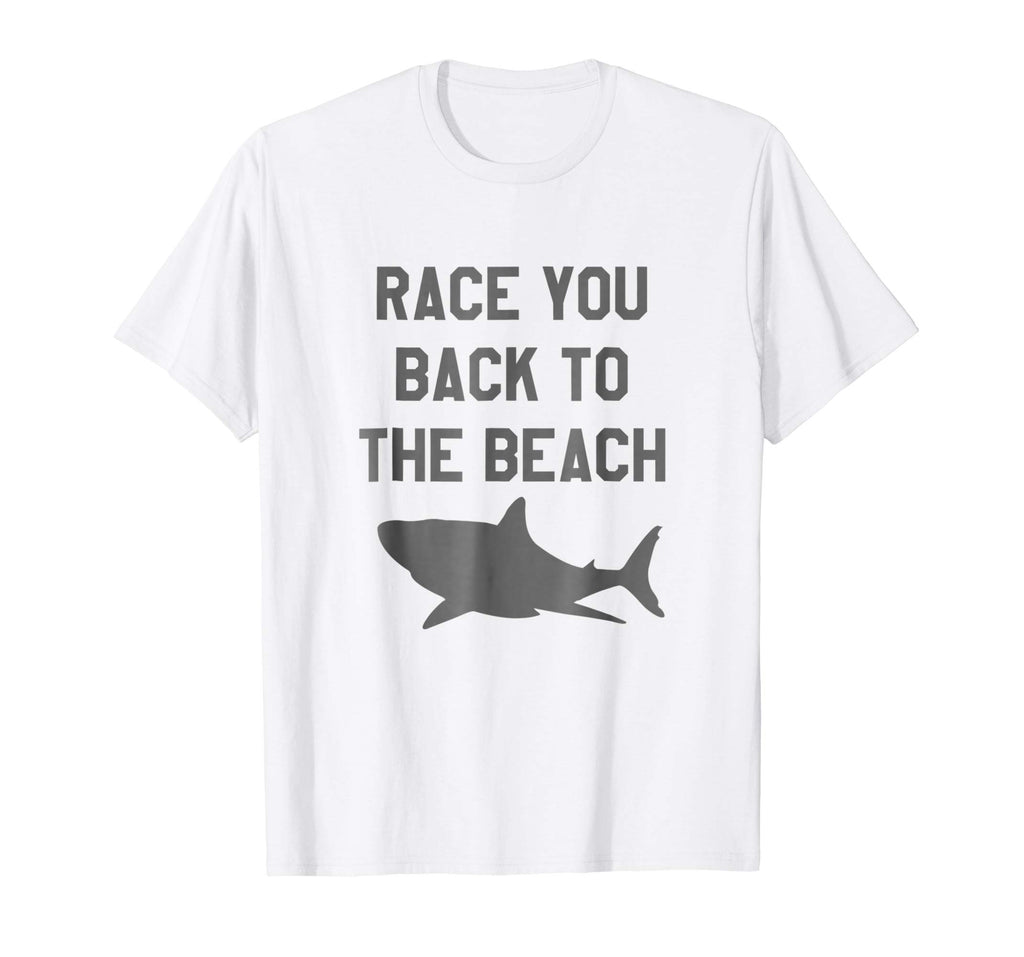 Funny Shark T-Shirt Beach Race Tee Shirt Men Women Kids
