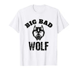 Big Bad Wolf Funny Popular Phrase Vintage Distressed T-Shirt
