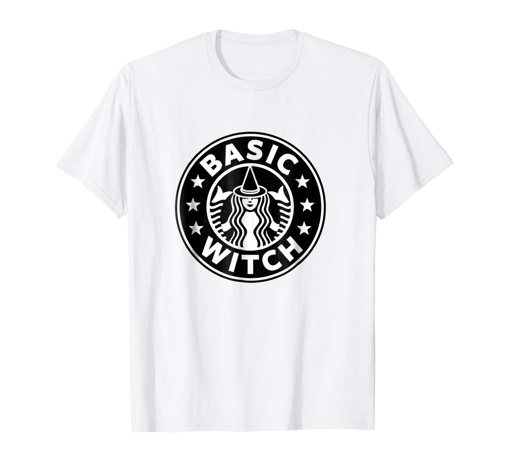 Basic Witch Funny Halloween T shirt for Coffee Drinkers