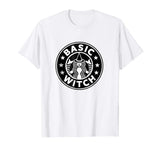 Basic Witch Funny Halloween T shirt for Coffee Drinkers