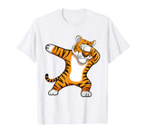 BDAZ Dabbing Tiger Football Team Mascot Funny Dab T-shirt