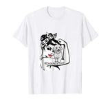 Bichon Frise Strong Lady T-shirt Funny Mom Birthday Gift