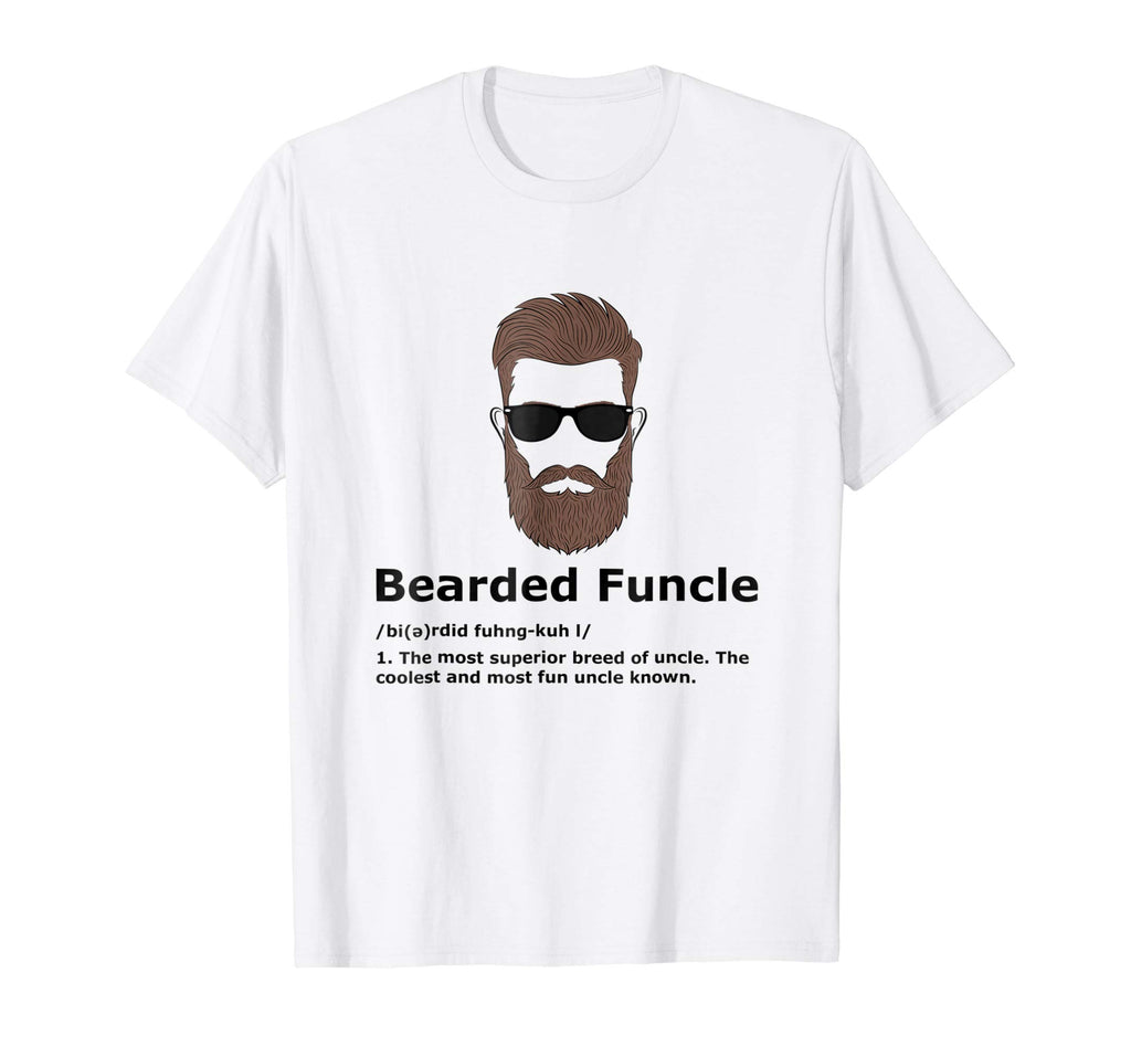 Mens Bearded Funcle Shirt Funny Uncle Definition T-Shirt