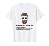 Mens Bearded Funcle Shirt Funny Uncle Definition T-Shirt