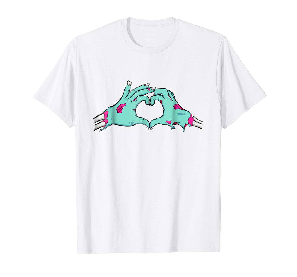 I Love Zombies T-Shirt Funny Horror Party Mens Womens Gift