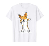 Corgi Cute Dabbing T-Shirt Funny Dab Dance Gift Shirt