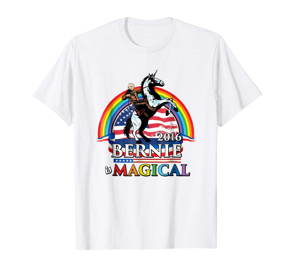 Bernie Sanders is Magical, Funny T-shirt by Zany Brainy
