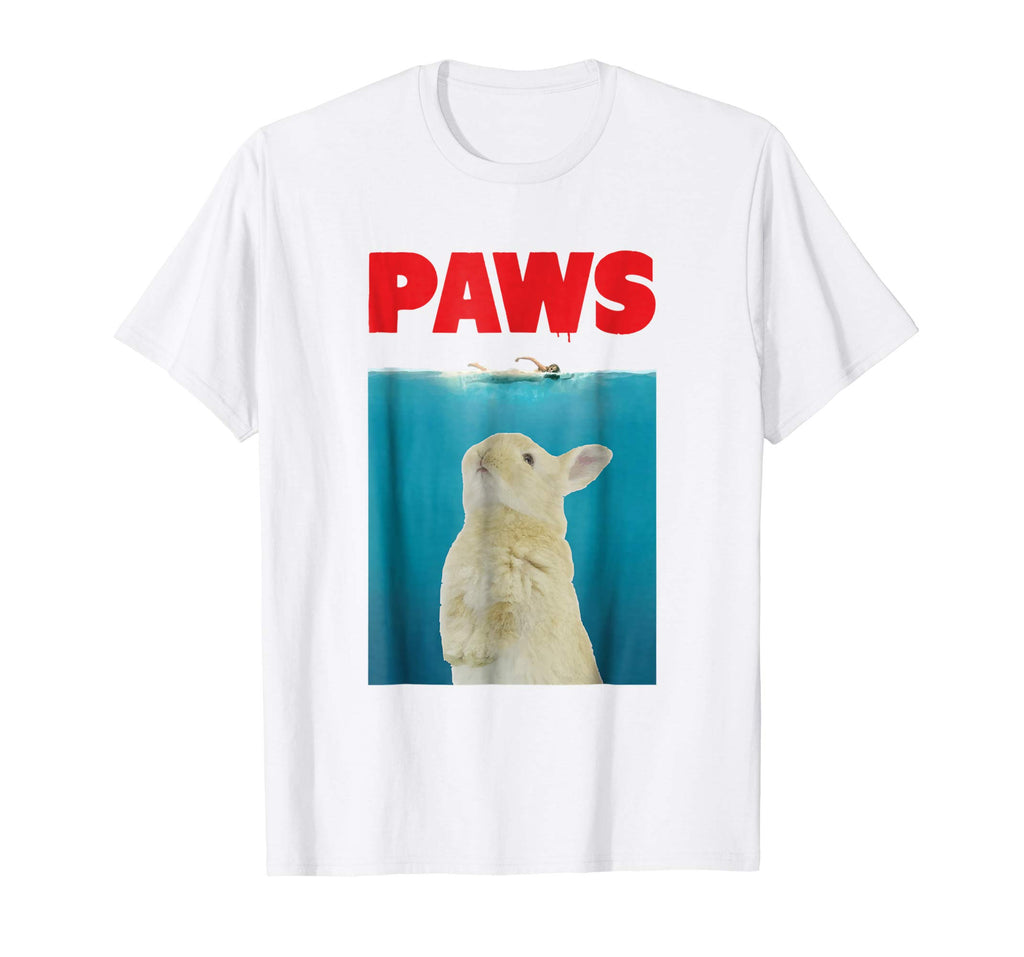 Paws Bunny T-Shirt Funny Parody | Rabbit Lover Gifts