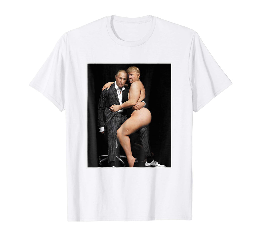 Putin with Sexy Trump on Desk Funny Anti Trump T-shirt