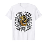 APRIL Woman The Soul Of A Mermaid funny Shirt