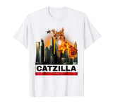 CATZILLA - Funny Kitty Tshirt for Cat lovers to Halloween