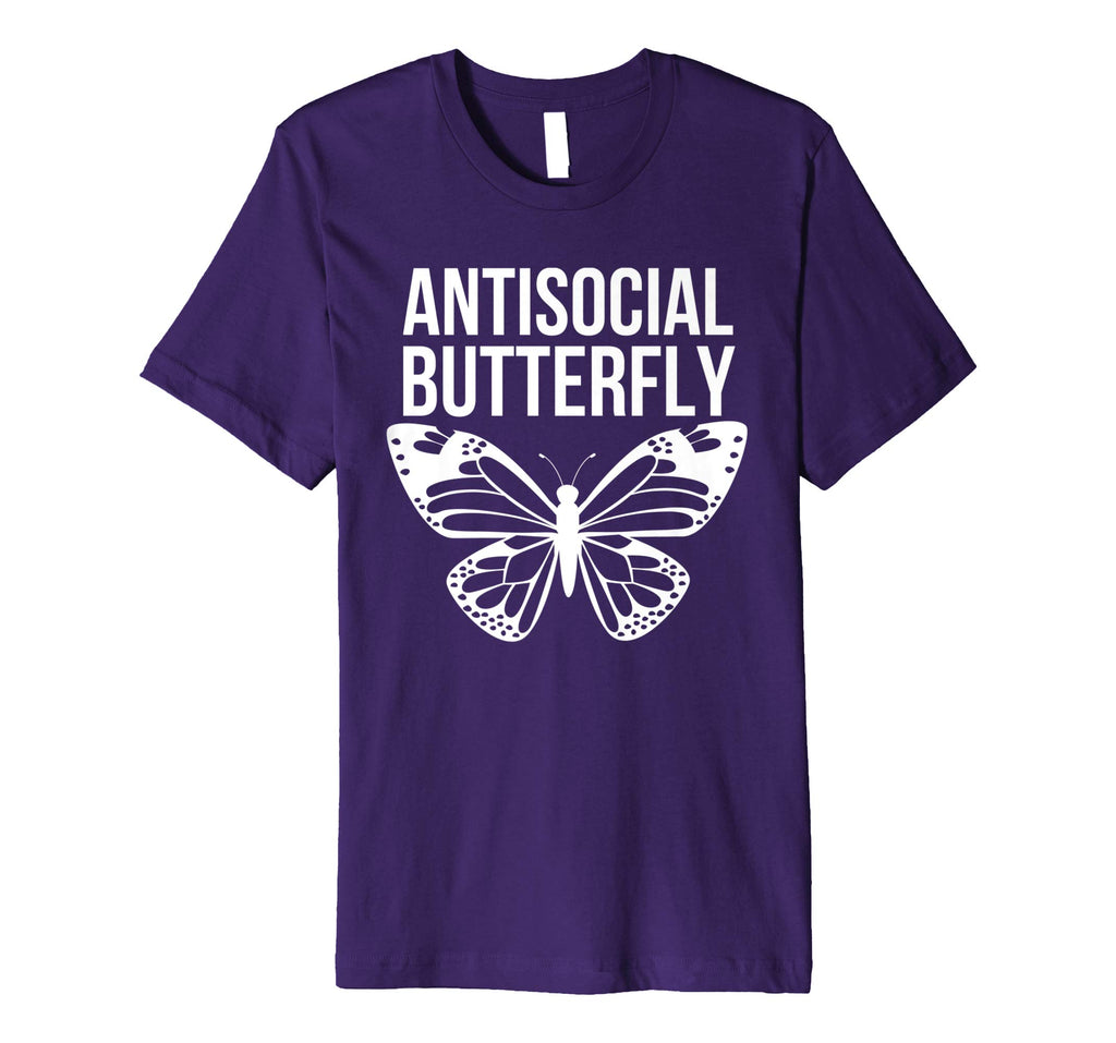 Antisocial Butterfly Funny Introverted Premium Shirt