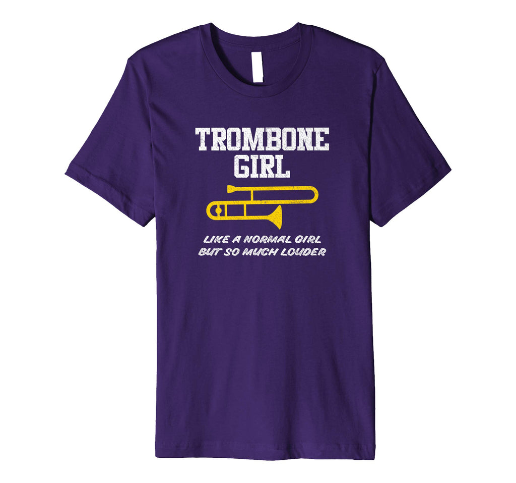 Funny Trombone Girl Shirt Cute Marching Band Cool Gift