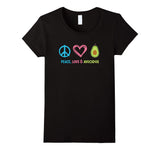 Peace Love and Avocados T-shirt, Funny Fruit T-shirt