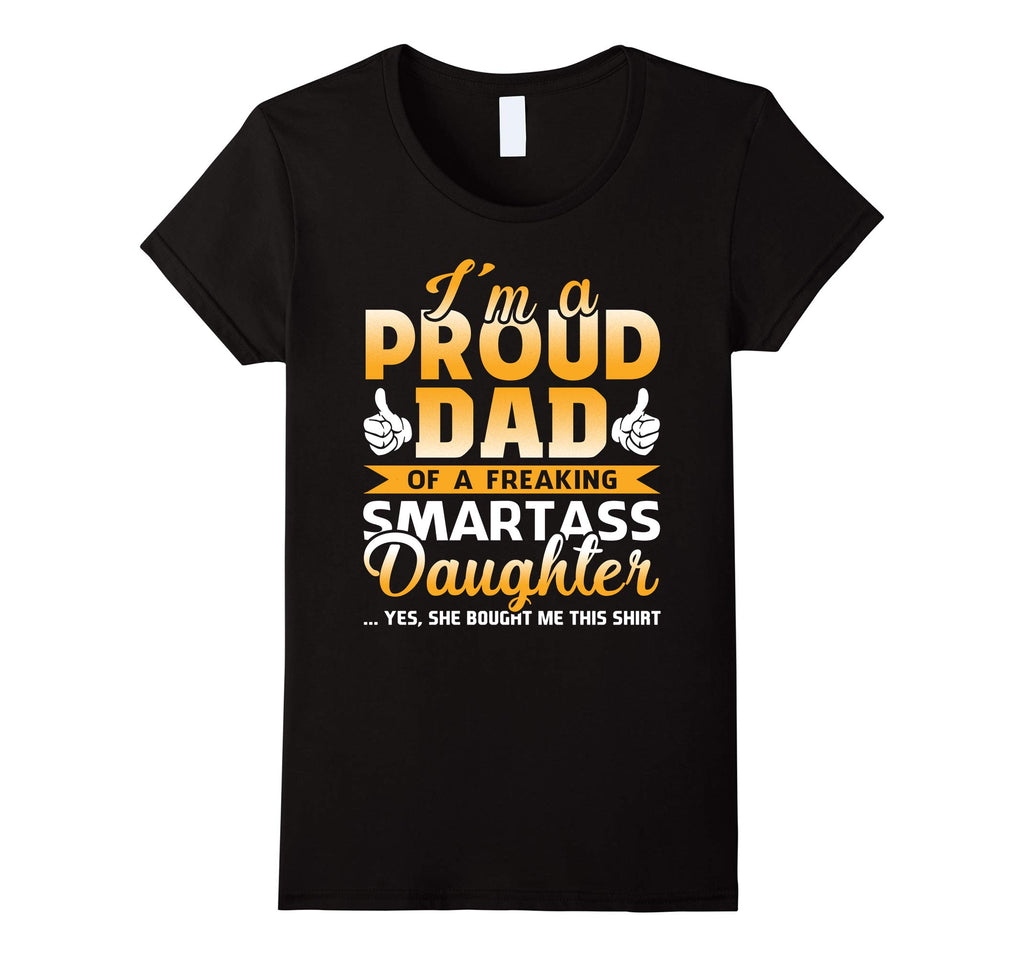 Dad Shirt Proud Dad From Daughter Funny Gift Tees