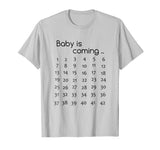 Baby Is Coming Pregnancy Announcement TShirt Pregnant Funny