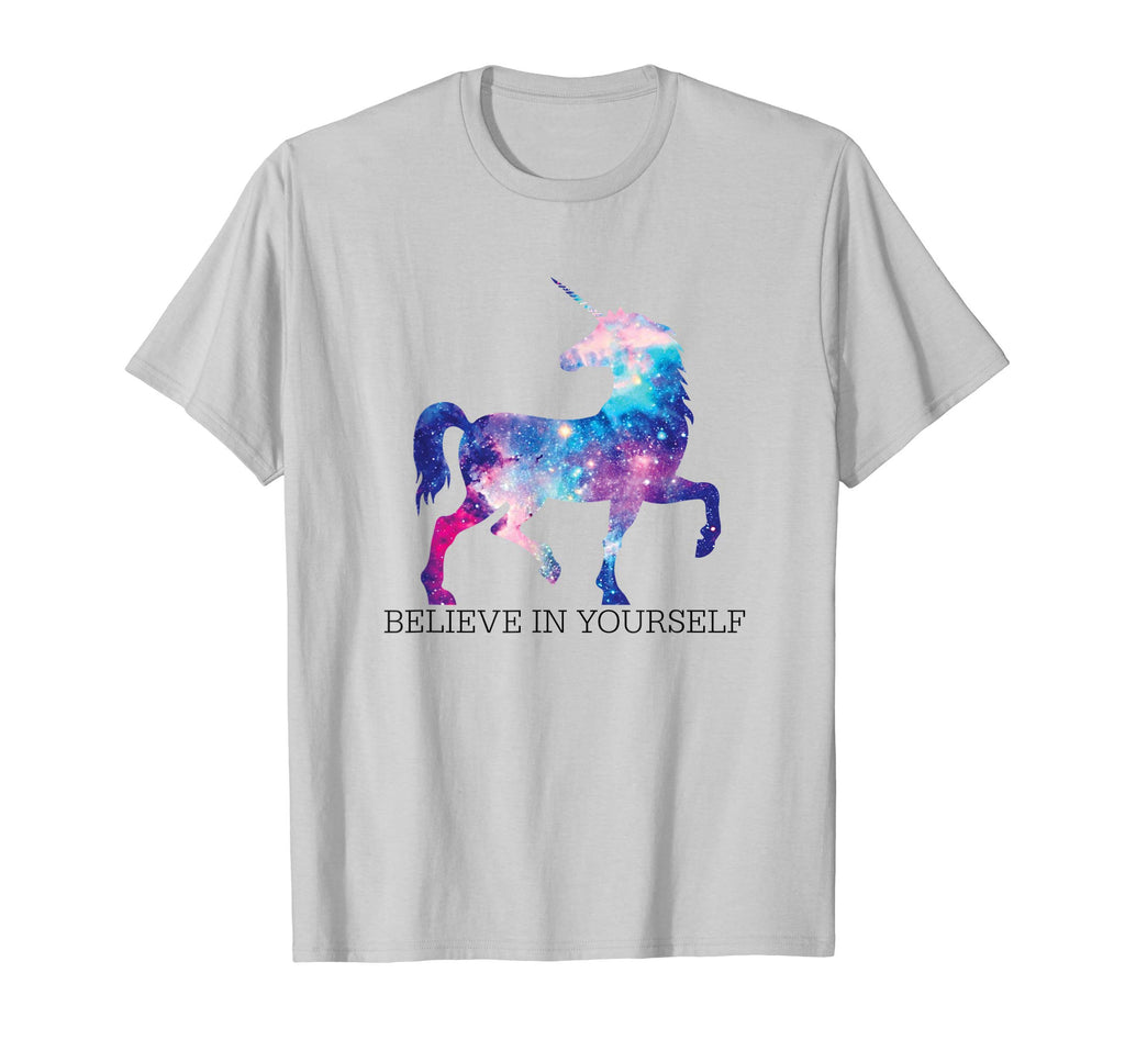 Believe In Yourself- Funny Unicorn Tshirt- Magestic