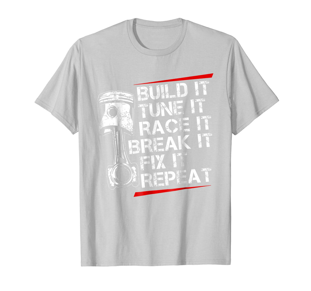Racecar Steps T Shirt Funny Fast Car