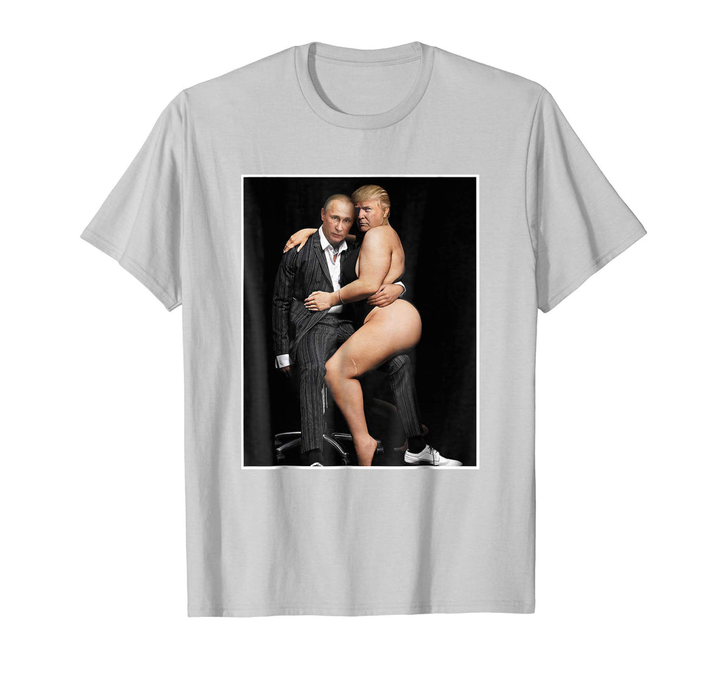 Putin with Sexy Trump on Desk Funny Anti Trump T-shirt