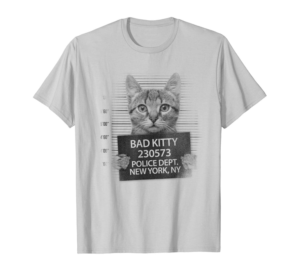 Bad Kitty Cat Police Line Up Funny Cats T-shirt Unisex