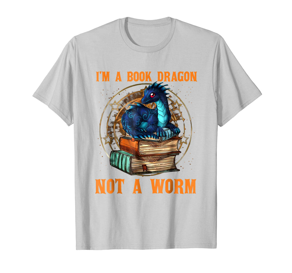 I'm A Book Dragon Not A Worm Funny T-Shirt