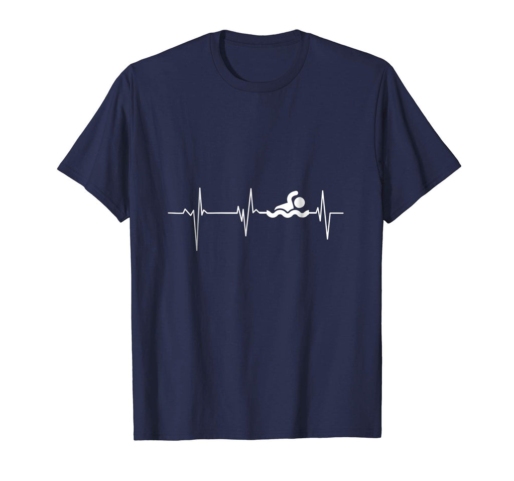 Heartbeat Swimming T-Shirt Funny swimming shirt
