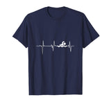 Heartbeat Swimming T-Shirt Funny swimming shirt
