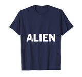 Alien Lazy Halloween Costume Funny T Shirt