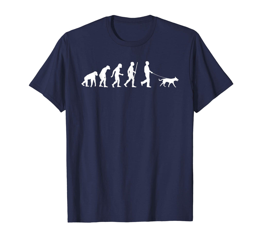 A Man With Dog Human Evolution Funny Tshirt