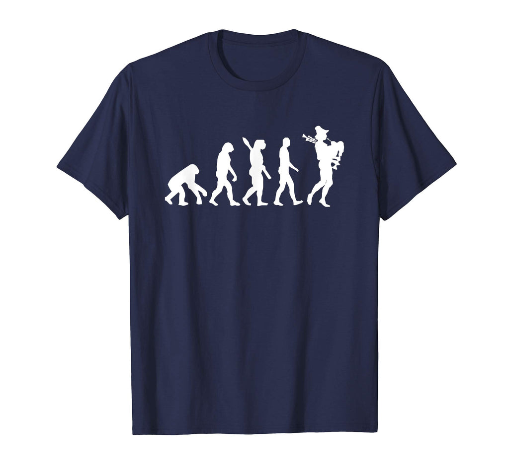 Bagpiper Evolution Funny Bagpipes T-Shirt