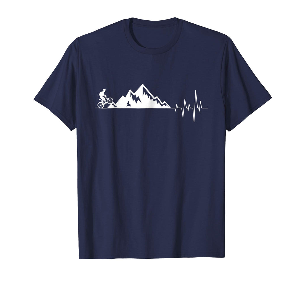 funny t-shirt for Mountain Bike Heartbeat for MTB Bikers