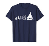 &quot;Evolution of the Sailor&quot; Funny Sailing Evolution T-shirt