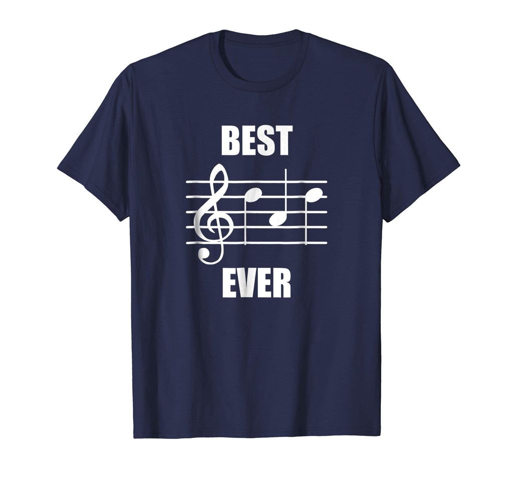 Best Dad Ever Treble Clef Musician Funny T-Shirt For Dad