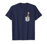 Pocket Giraffe T-Shirt - Funny Tall Animal Giraffe Lover Tee