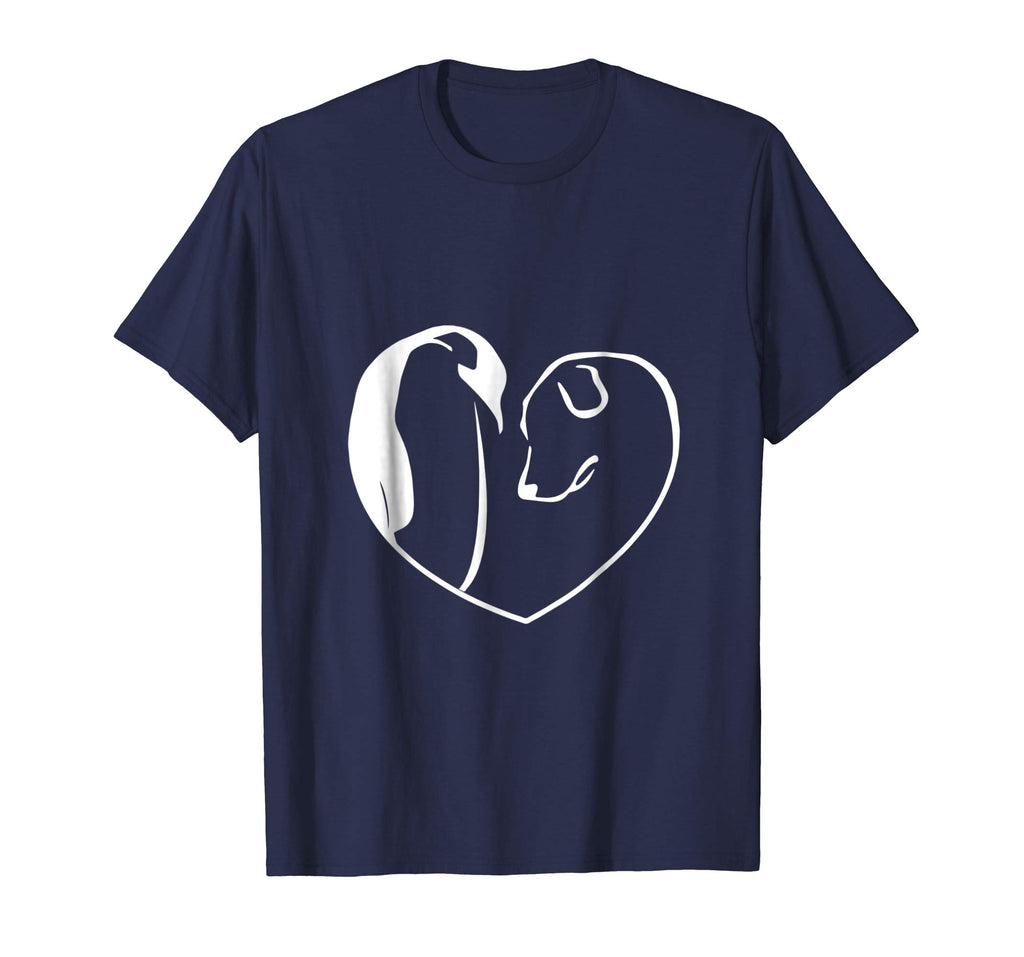 Easily Distracted By Penguins And Dogs Funny T-Shirt