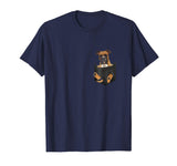 Boxer Inside Pocket Funny T-Shirt Lover Dog Cute Gift Tee