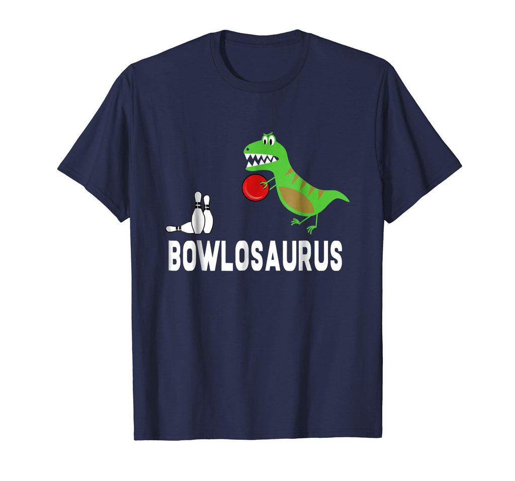Funny Bowling Shirts Dinosaur Bowler T-Shirt Dino Gift Idea