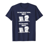Funny Programmer T-Shirt - Code Works Why Meme Tee