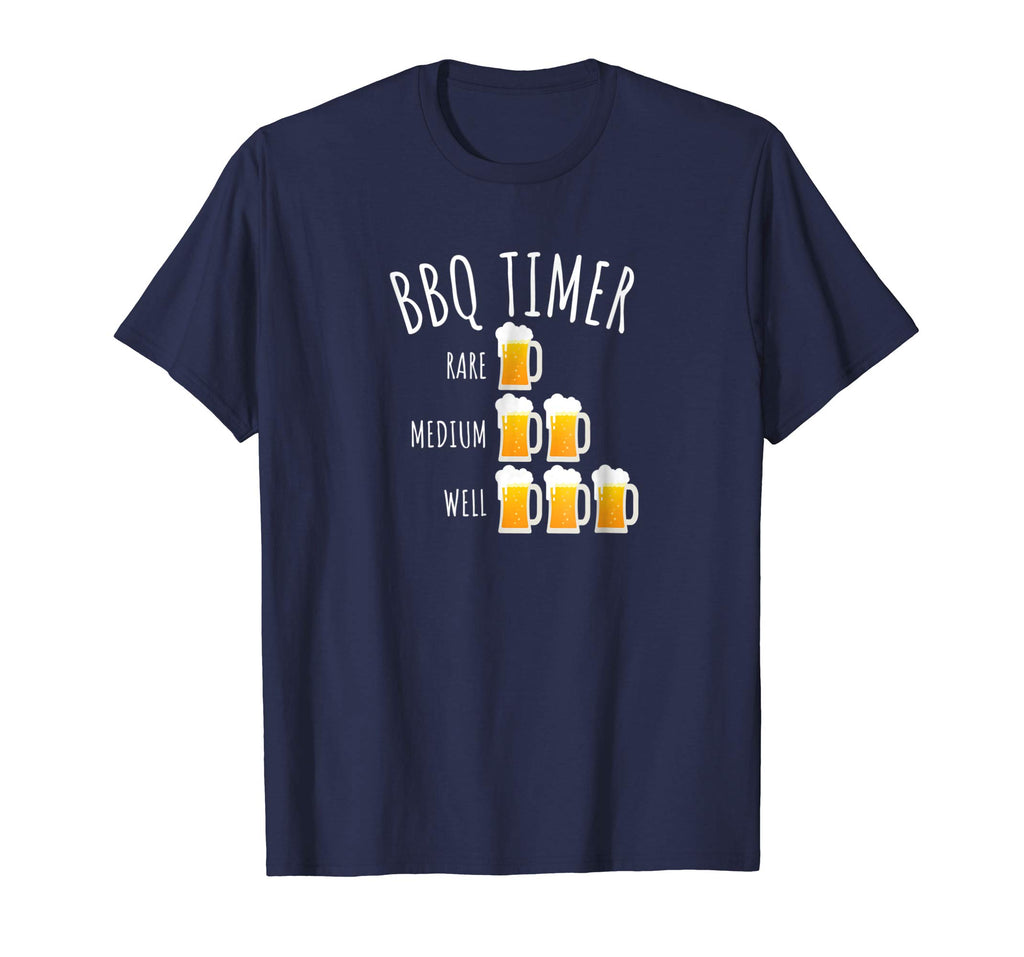 BBQ Timer Beer Drinking Funny Grilling T-Shirt