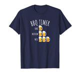 BBQ Timer Beer Drinking Funny Grilling T-Shirt