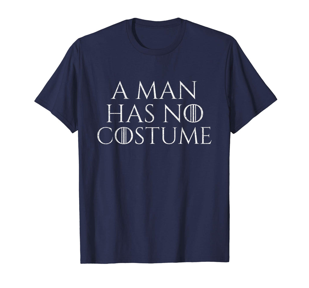 A Man Has No Costume Vintage T-Shirt Funny Halloween Joke