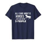 Funny Cute Horse Shirt Gift Men Women Teens
