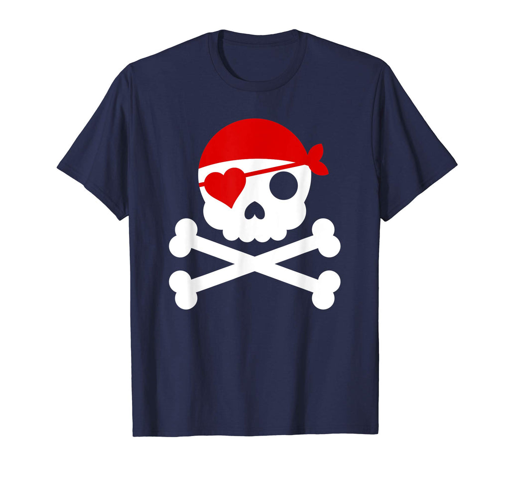 Valentines Day Love Pirate Heart t Shirt - Funny Gift Tee