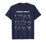 Fencing Funny T-Shirt - Don't Cartoon Tee &amp; Gift