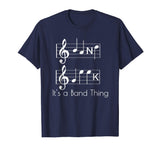 Band Geek Music Notes Spelling Funny T-Shirt for Musicians